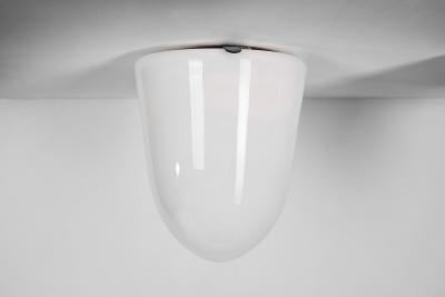 Paavo Tynell Model 80112 Opal Glass Flush Mount by Paavo Tynell for Idman Finland 1930s