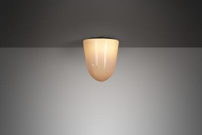 Paavo Tynell Model 80112 Opal Glass Flush Mount by Paavo Tynell for Idman Finland 1930s