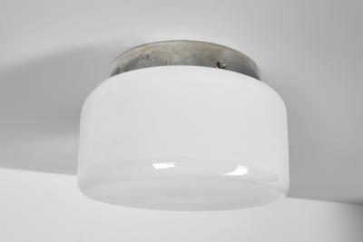 Paavo Tynell Model 80154 Opal Glass Ceiling Lamp by Paavo Tynell for Idman Finland 1930s