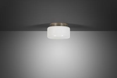 Paavo Tynell Model 80154 Opal Glass Ceiling Lamp by Paavo Tynell for Idman Finland 1930s