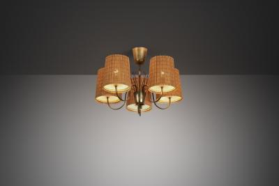 Paavo Tynell Model 9032 Chandelier by Paavo Tynell for Taito Finland Mid 20th Century