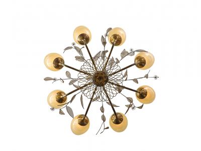Paavo Tynell Model No 9028 9 8 Light Chandelier by Paavo Tynell
