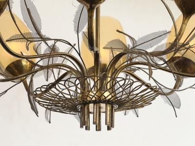 Paavo Tynell Model No 9028 9 8 Light Chandelier by Paavo Tynell