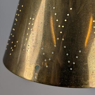 Paavo Tynell Modernist Paavo Tynell Perforated Brass Pendant Model 1995 3 Taito 1950s