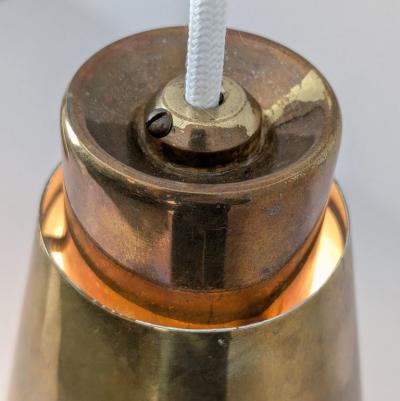 Paavo Tynell Modernist Paavo Tynell Perforated Brass Pendant Model 1995 3 Taito 1950s