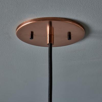 Paavo Tynell Monumental 1950s Conical Perforated Copper Pendant Attributed to Paavo Tynell
