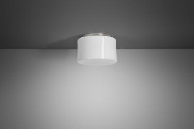 Paavo Tynell Opal Glass Flush Mount by Paavo Tynell for Idman Finland Mid 20th Century