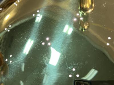 Paavo Tynell PAAVO TYNELL BRASS AND FROSTED GLASS PULLEY PENDANT WITH BRASS WEIGHT