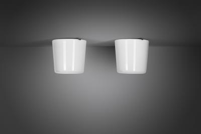 Paavo Tynell Paavo Tynell 2040 Glass Ceiling Lights for Taito Finland Mid 20th Century