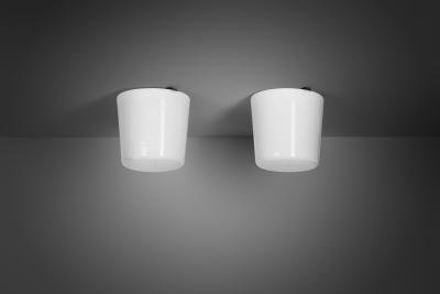 Paavo Tynell Paavo Tynell 2040 Glass Ceiling Lights for Taito Finland Mid 20th Century