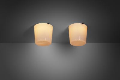 Paavo Tynell Paavo Tynell 2040 Glass Ceiling Lights for Taito Finland Mid 20th Century