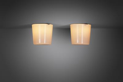 Paavo Tynell Paavo Tynell 2040 Glass Ceiling Lights for Taito Finland Mid 20th Century