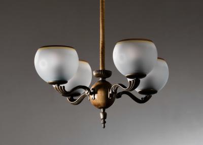 Paavo Tynell Paavo Tynell 4 arm chandelier for Taito