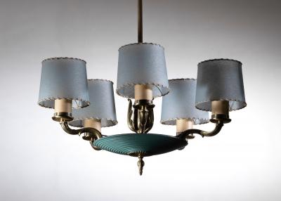 Paavo Tynell Paavo Tynell 5 arm chandelier for Taito
