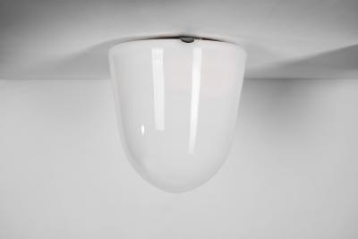 Paavo Tynell Paavo Tynell 80112 25 Milk Glass Ceiling Lights for Idman Oy Finland 1950s