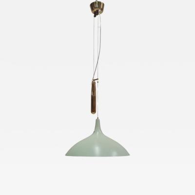 Paavo Tynell Paavo Tynell Adjustable Ceiling Lamp Model A1965 in Light Green Taito 1950s