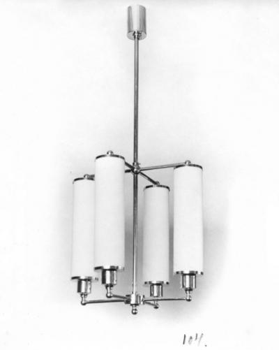 Paavo Tynell Paavo Tynell Art Deco Pendant Model 1304 Brass Opaline Glass Taito 1930s