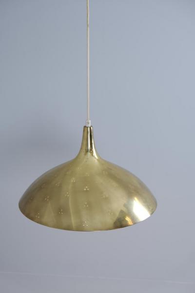 Paavo Tynell Paavo Tynell Brass Perfortated Ceiling Lamp Model 1965 Idman 1950s