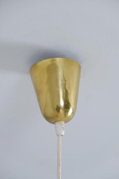 Paavo Tynell Paavo Tynell Brass Perfortated Ceiling Lamp Model 1965 Idman 1950s