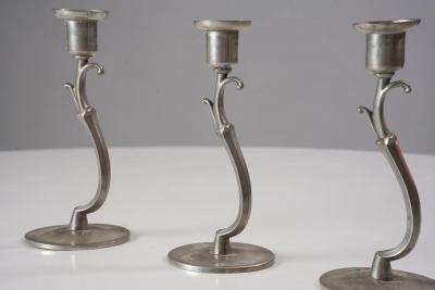 Paavo Tynell Paavo Tynell Candlesticks Set of Three 1920 1930