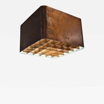 Paavo Tynell Paavo Tynell Ceiling Lamp Model 80648 in Copper Idman 1950s