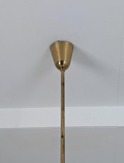 Paavo Tynell Paavo Tynell Chandelier in Brass Glass Model no 1017 Taito 1950s