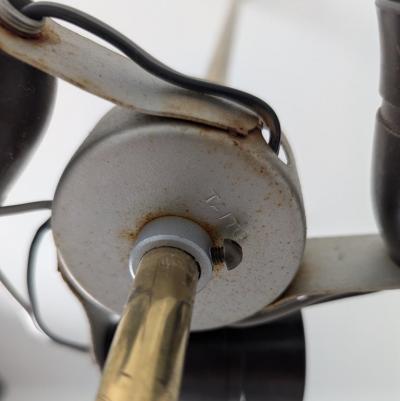 Paavo Tynell Paavo Tynell Chandelier in Brass Glass Model no 1017 Taito 1950s