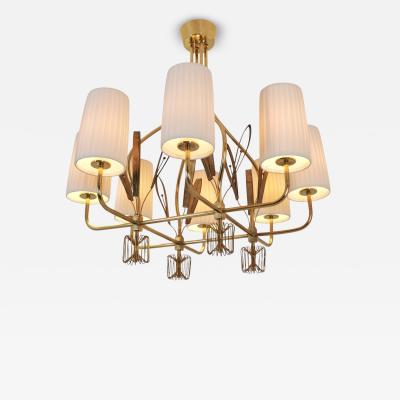 Paavo Tynell Paavo Tynell Commissioned Chandelier Taito 1950s