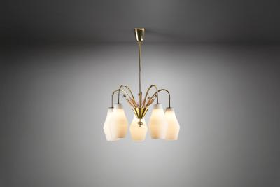Paavo Tynell Paavo Tynell K1 9 5 Ceiling Lamp for Idman Oy Finland 1950s