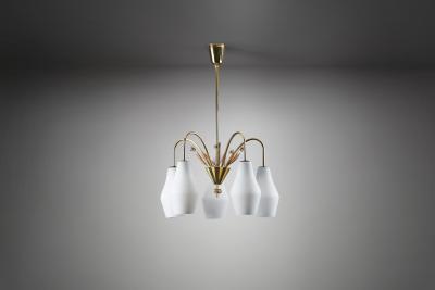 Paavo Tynell Paavo Tynell K1 9 5 Ceiling Lamp for Idman Oy Finland 1950s