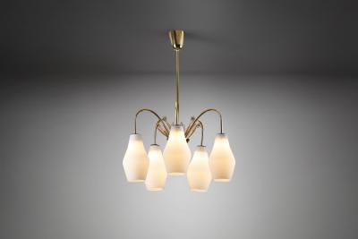 Paavo Tynell Paavo Tynell K1 9 5 Ceiling Lamp for Idman Oy Finland 1950s
