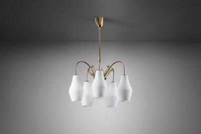 Paavo Tynell Paavo Tynell K1 9 5 Ceiling Lamp for Idman Oy Finland 1950s