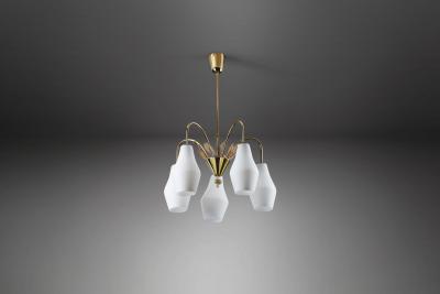 Paavo Tynell Paavo Tynell K1 9 5 Ceiling Lamp for Idman Oy Finland 1950s