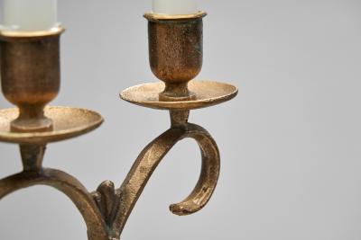 Paavo Tynell Paavo Tynell Model 162 Brass Candelabra for Taito Oy Finland ca 1930s