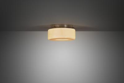 Paavo Tynell Paavo Tynell Model 80154 Opal Glass Ceiling Lamp for Idman Finland 1930s