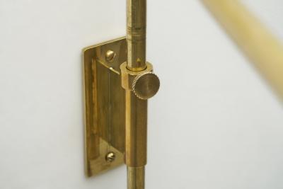 Paavo Tynell Paavo Tynell Model 9414 Brass Wall Light for Taito Oy Finland 1950s