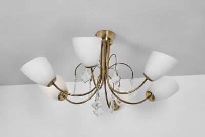 Paavo Tynell Paavo Tynell Model K1 12 Chandelier for Idman Finland Mid 20th Century