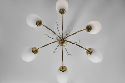 Paavo Tynell Paavo Tynell Model K1 12 Chandelier for Idman Finland Mid 20th Century