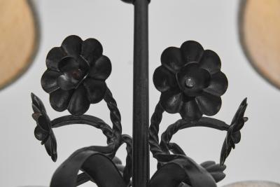 Paavo Tynell Paavo Tynell R4 1704 Wrought Iron Chandelier for Taito Finland 1930s