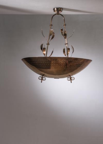 Paavo Tynell Paavo Tynell custom made brass chandelier