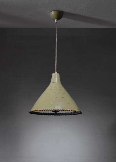 Paavo Tynell Paavo Tynell light yellow pendant with leather string