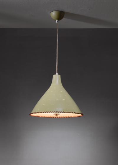 Paavo Tynell Paavo Tynell light yellow pendant with leather string