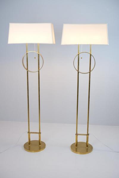 Paavo Tynell Pair Of Exceptional Commissioned HOK Floor Lamps by Paavo Tynell Taito 1940s