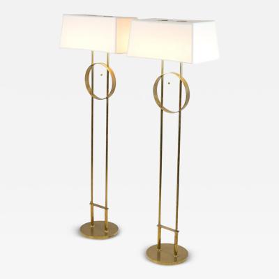 Paavo Tynell Pair Of Exceptional Commissioned HOK Floor Lamps by Paavo Tynell Taito 1940s