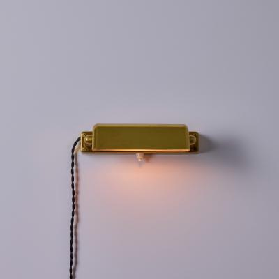 Paavo Tynell Pair of 1930s Finnish Brass Plug In Wall Lights Attributed to Paavo Tynell