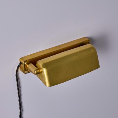 Paavo Tynell Pair of 1930s Finnish Brass Plug In Wall Lights Attributed to Paavo Tynell