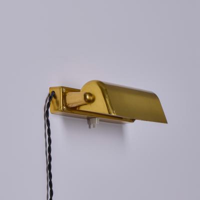 Paavo Tynell Pair of 1930s Finnish Brass Plug In Wall Lights Attributed to Paavo Tynell