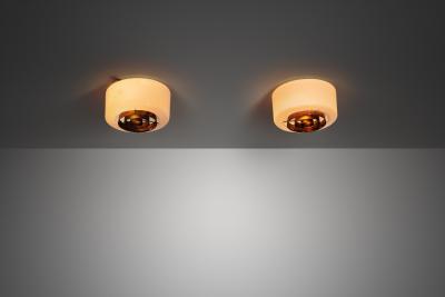 Paavo Tynell Pair of A2 7 Ceiling Lamps by Paavo Tynell for Idman Finland Mid 20th Century