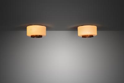 Paavo Tynell Pair of A2 7 Ceiling Lamps by Paavo Tynell for Idman Finland Mid 20th Century