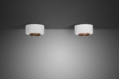 Paavo Tynell Pair of A2 7 Ceiling Lamps by Paavo Tynell for Idman Finland Mid 20th Century